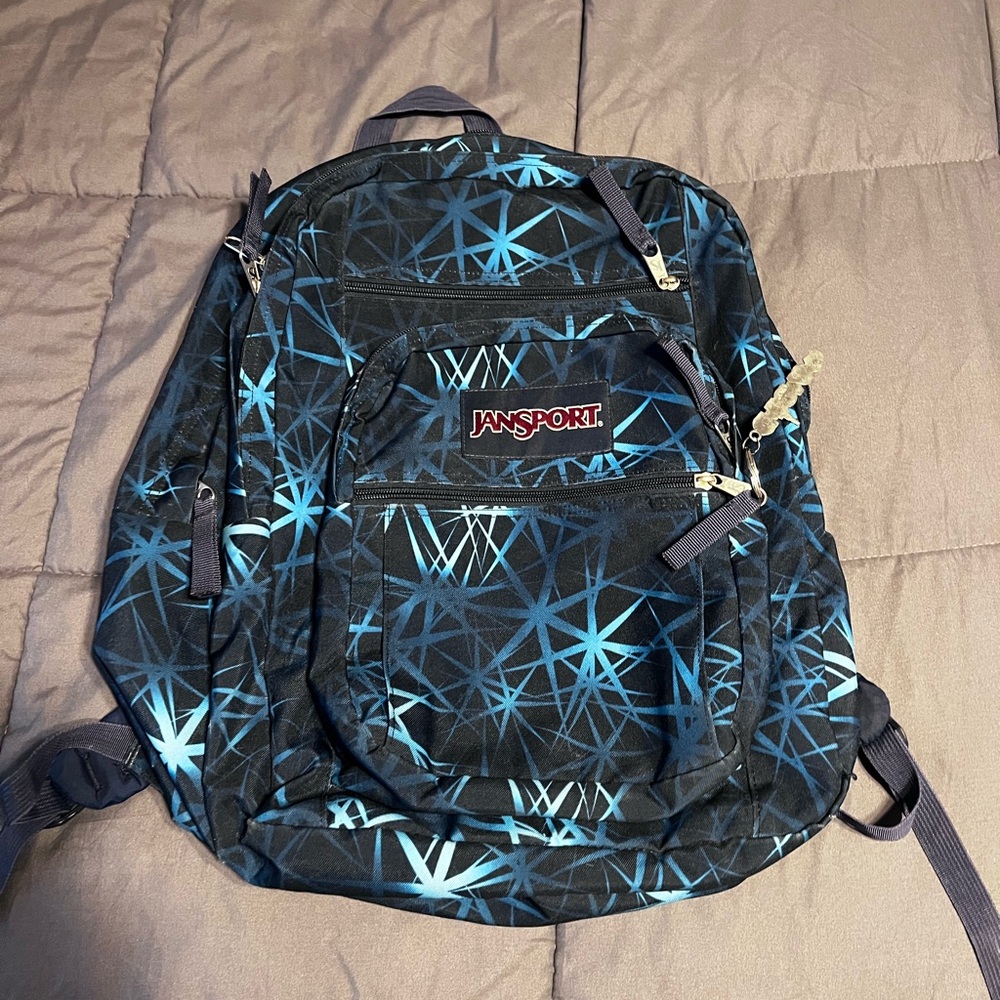 Jansport Black and Blue Starburst Men's Backpack